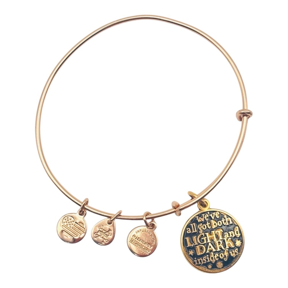 Alex and Ani‎ Harry Potter Charm Bangle Bracelet "We've all got light and dark"